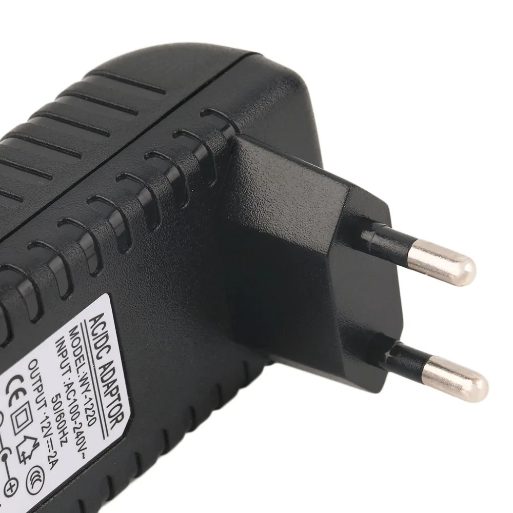 DC 12V 2A адаптер переменного тока трансформатор питания для 5050 5630 3528 Светодиодная лента ЕС высококачественное зарядное устройство для блок питания для планшета