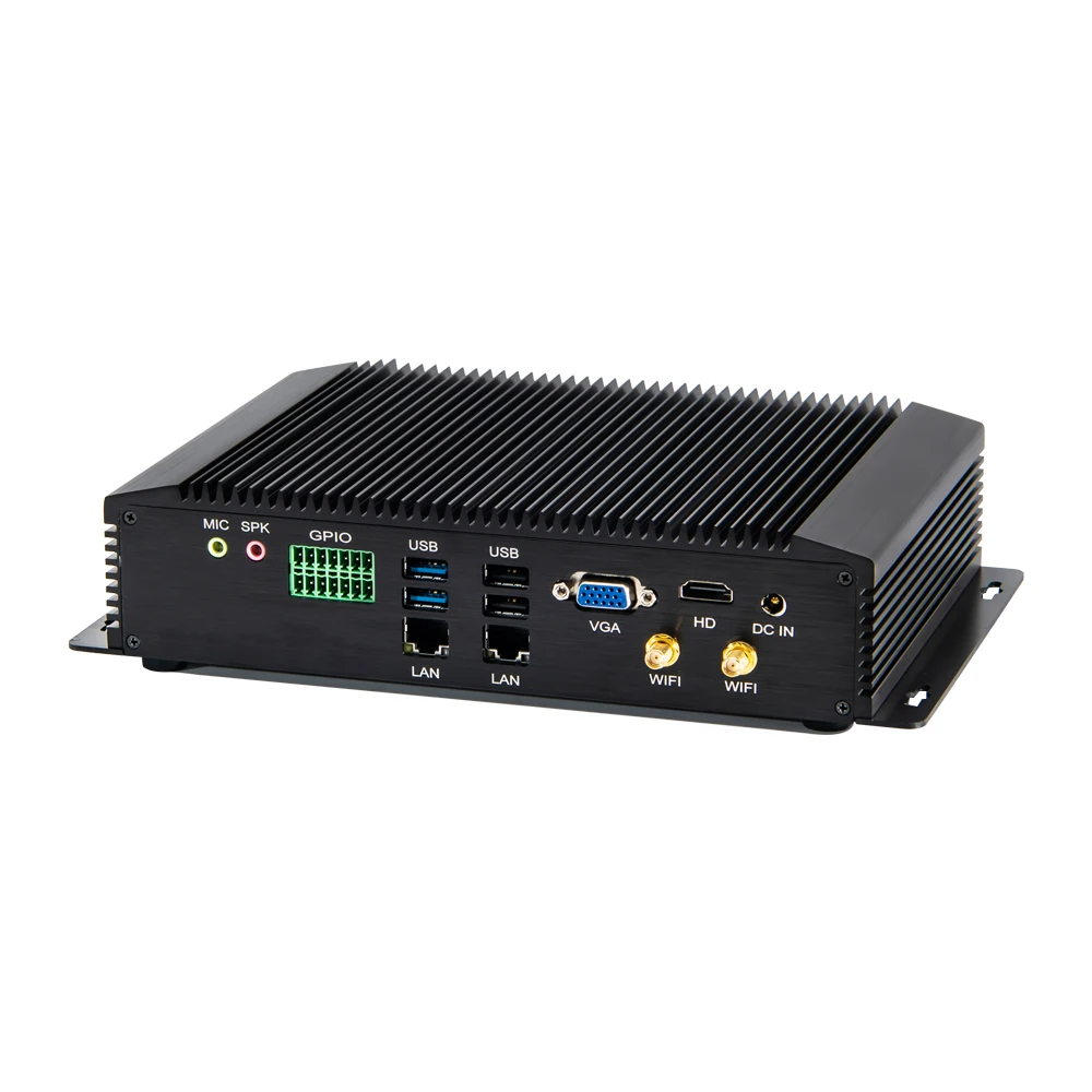 Industrial Mini Computer Core i7-8550U i5-8250U i3 DDR4 Rugged Fanless PC 6*COM 2*Intel Lans 8*USB GPIO VGA HDMI 3G/4G WiFi HTPC |