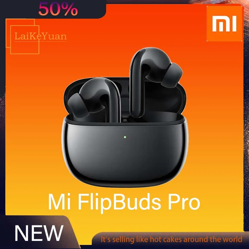 Наушники Xiaomi FlipBuds Pro, оригинальные Беспроводные наушники с шумоподавлением, Bluetooth 2021, гарнитура с микрофоном, голосовая связь, 5,2 Наушники Xiaomi FlipBuds Pro, оригинальные Беспроводные наушники с шумоподавлением, Bluetooth 2021, гарнитура с микрофоном, голосовая связь, 5,2