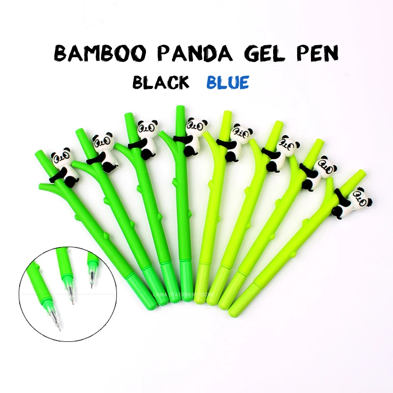 

Fashion Cartoon Creative Bamboo Panda Gel Pen Water Pen Student Writing Pen Office Supplies Wholesale