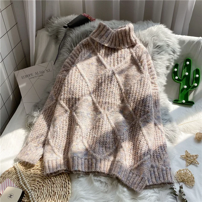 Детская водолазка пуловер свитер одежда для девочек и подростков детская зимняя