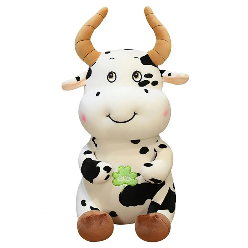 

New Year Symbol Cute Cartoon Cow Plush Stuffed Toy Sofa Home Decoration Doll Plush Stuffed Toy Sofa Home Decoration Doll