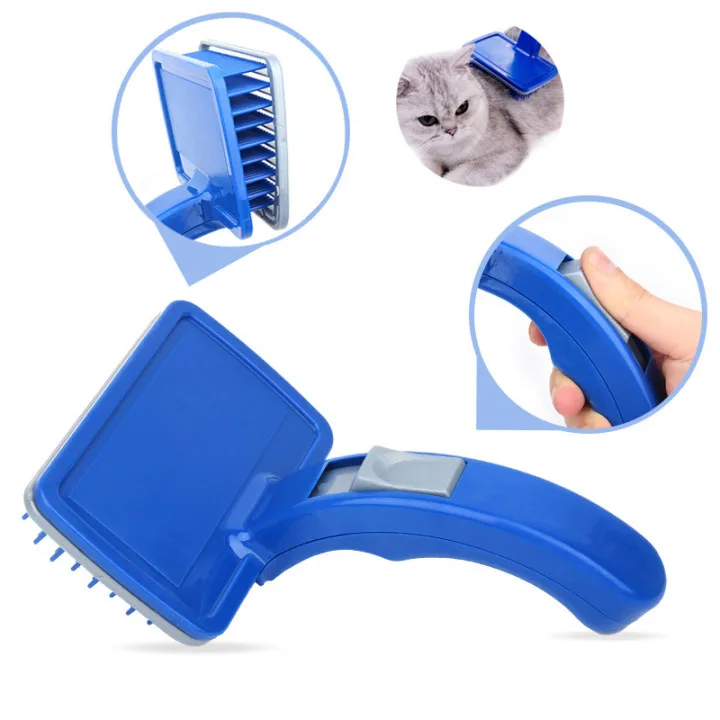 

Новая Расческа для домашних животных, щетка для груминга кошек и собак, меховая щетка для удаления шерсти, для кошек, для ванны, аксессуары д...