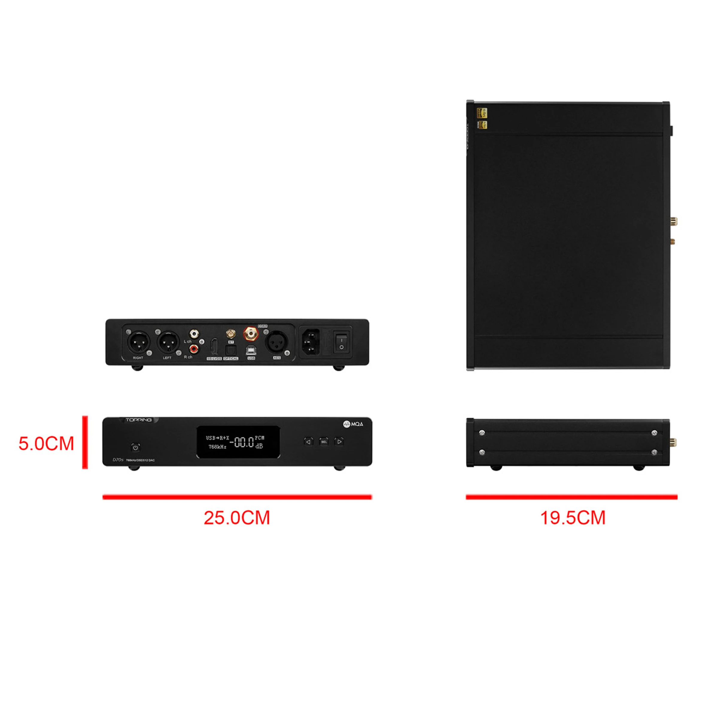 2021 Новый TOPPING D70s MQA USB DAC AK4497 XMOS декодер поддержка CSR8675 Bluetooth 5 0 LDAC 32 бит/768K