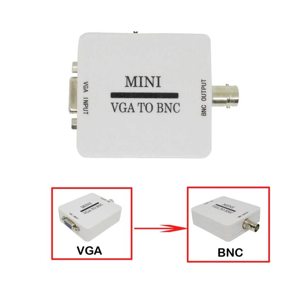 VGA to BNC Video Converter Mini HD Convertor Box Composite Adapter Conversor Digital Switcher For HDTV Monitor |