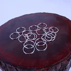 50 шт. Открытое кольцо для волос оплетка Дред бусины золотыеСеребряные Зажимы оплетка для африканских женщин девушек декоративные аксессуары