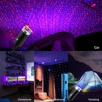 led car roof star night light usb atmosphere ambient projector lighting auto interior starry laser home decor galaxy lights new