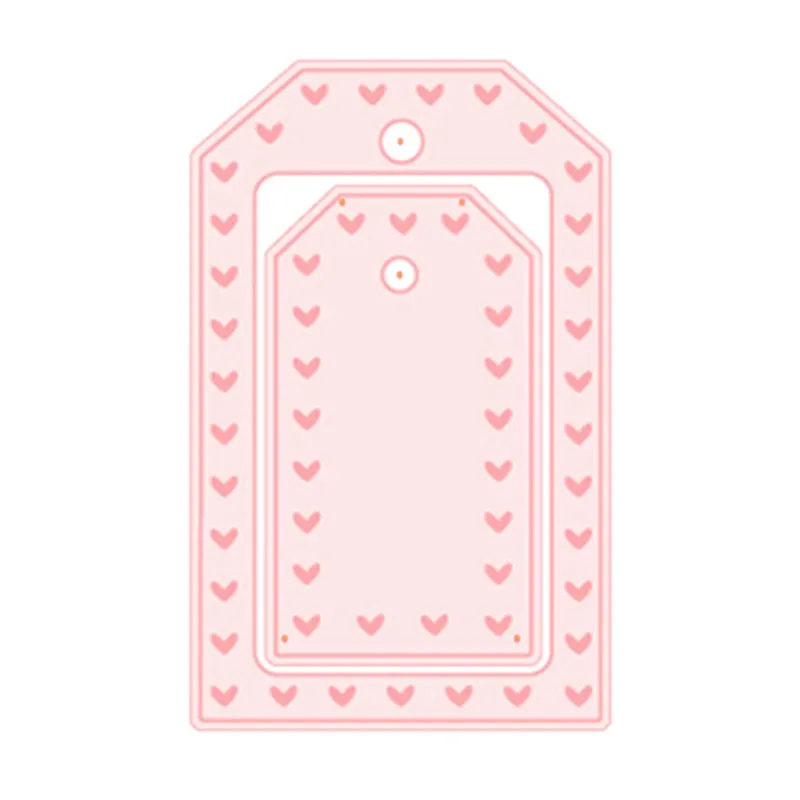 Naifumodo Love Heart бирка металлический трафарет для скрапбукинга абулм фото бумажная