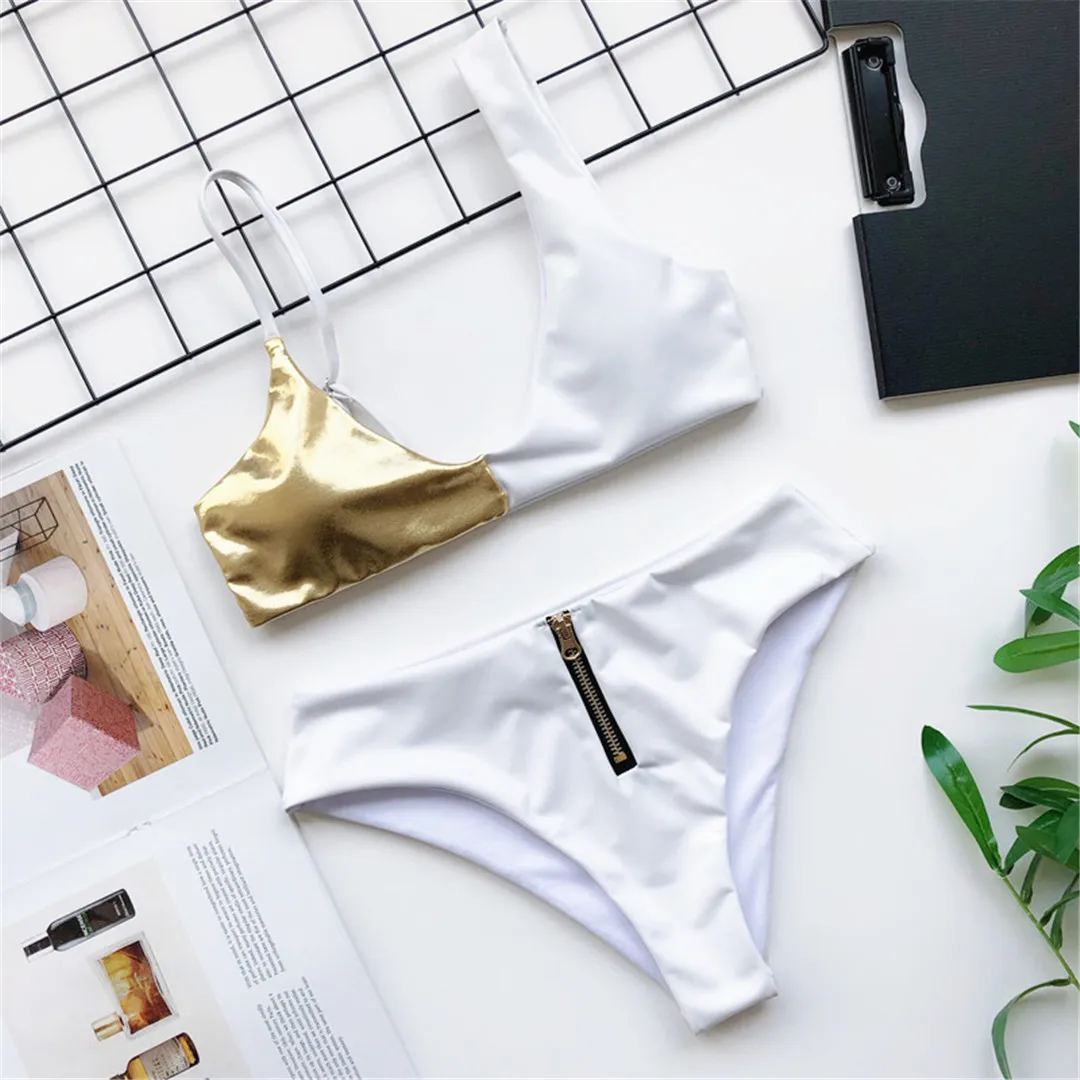 Новинка 2020 сексуальное бикини со средней талией женская одежда для плавания