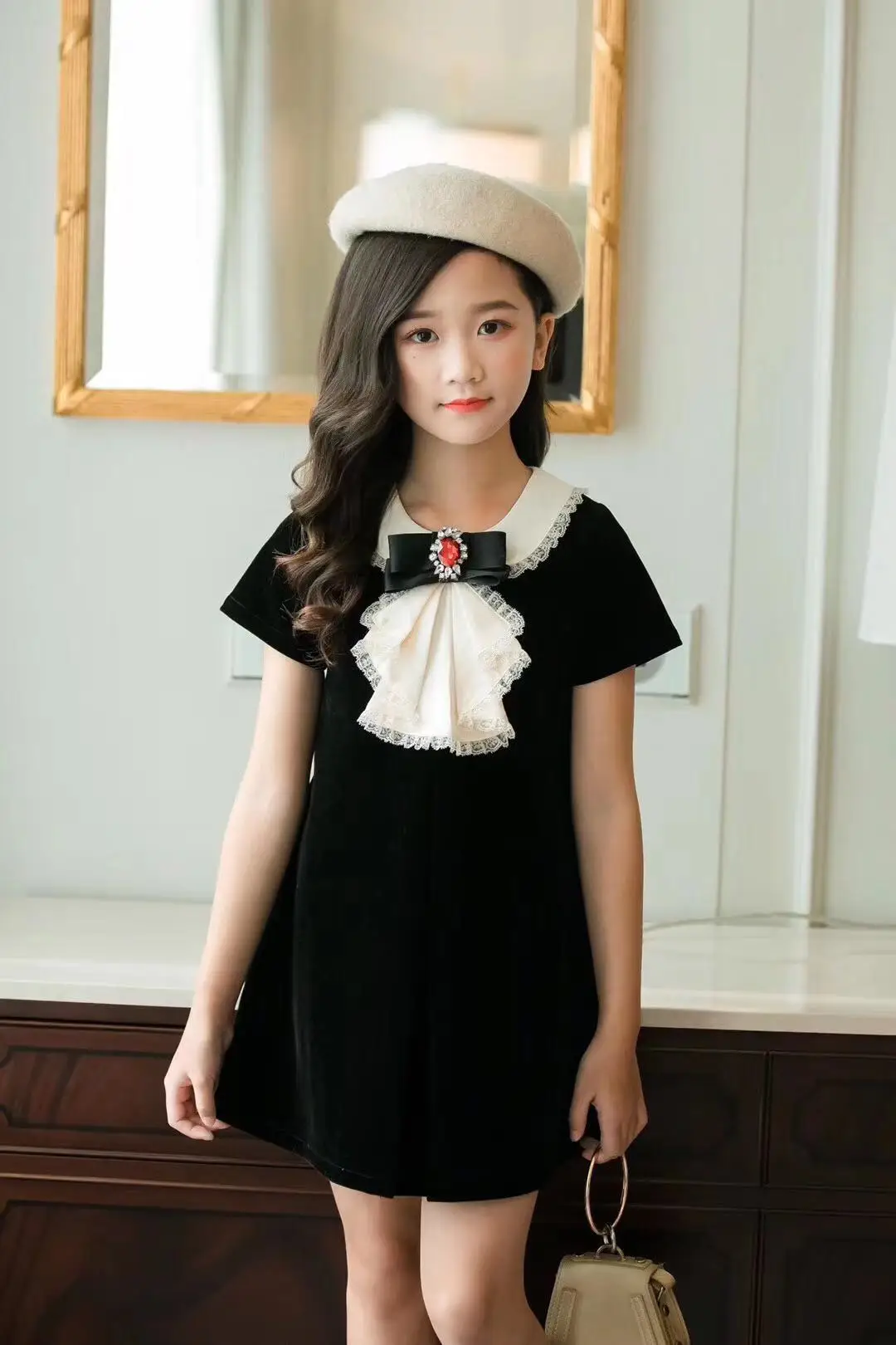 Autumn Winter Girls Dresses Age 3 4 6 8 10 12 Years Old Good quality Kids Dresses