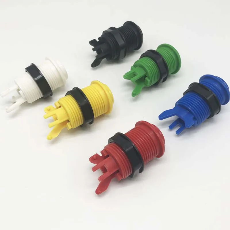 20шт аркадная Кнопка фиолетовая Happ американский стиль Длинная с переключателем