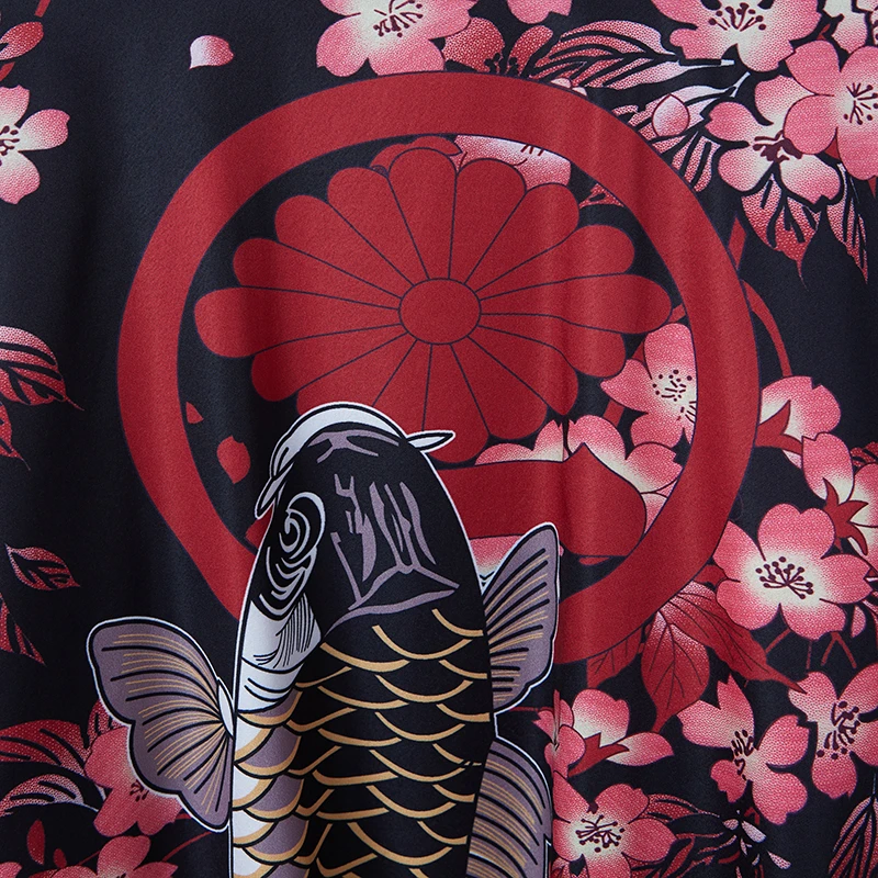 Женское кимоно в стиле Харадзюку черно-белое тонкое пляжное пальто кардиган с