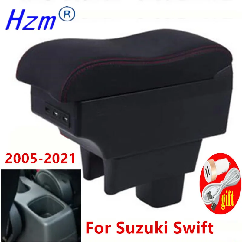 Подлокотник для Suzuki Swift 2005-2021 автомобильные аксессуары внутренний ящик хранения