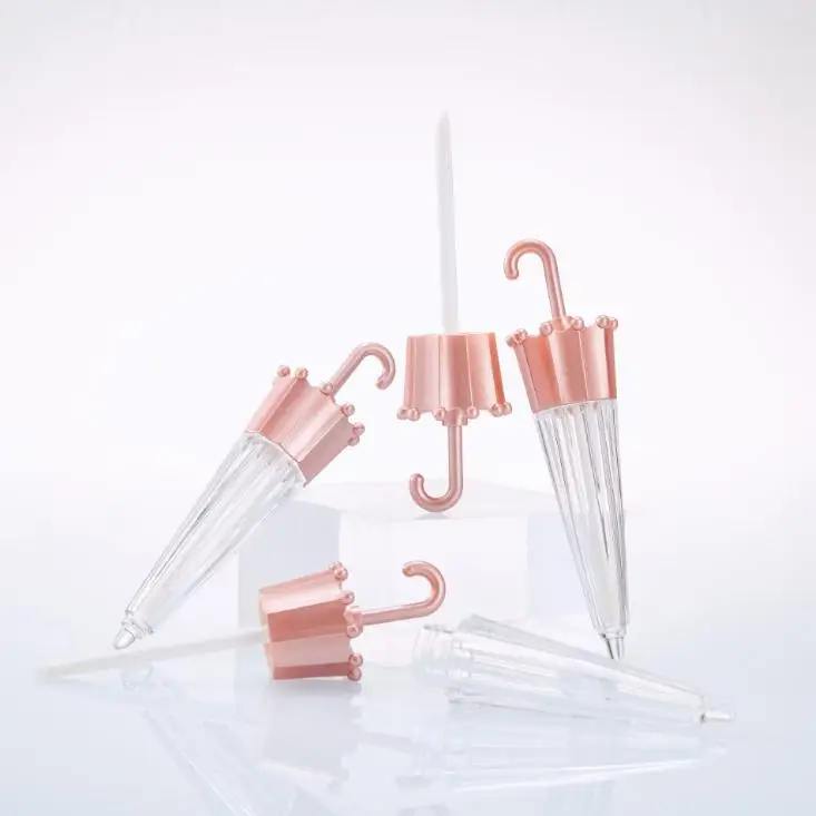 

100pcs 5.5ml Creative Umbrella Shaped Empty Lip Gloss Tube Lip Glaze Containers Refillable Cosmetic Bottle DIY SN770