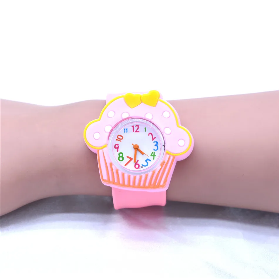 cupcake Watches Детские часы для девочек, красивые часы с единорогом для девочек и мальчиков, детские пластиковые часы, детские наручные часы - Цвет: cupcake Watches