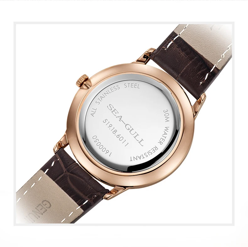 Seagull men's automatic mechanical watch simple dial watch double needle watch automatic watch men watches mens 819.18.6011