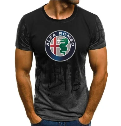 

NEW 2021 High Quality M-5xl Alfa Romeo T-shirt Men T-shirt Print T Shirt Short Sleeve Casual Tops Summer T-shirt