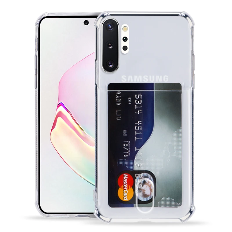 YISHANGOU для samsung Galaxy S9 S10 обратите внимание; размеры 9 и 10 плюс S10E A10 A20 A30 A40 A50 A70 кристально чистый слот для карт Мягкий силиконовый чехол Крышка