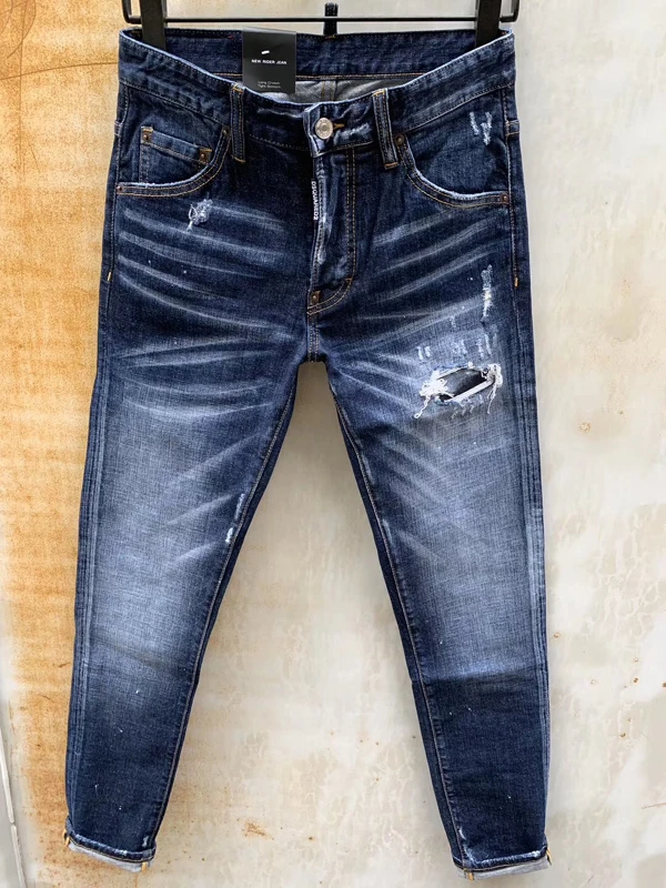 

NEW Men Jeans Ripped for Men Skinny DSQ D2 Jeans Pants Men Jeans Zipper Outwear Man Pants 1 order