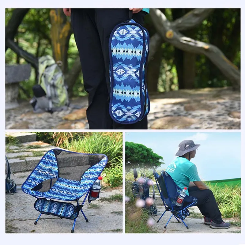 

Travel Outdoor Folding Chair Ultralight High Quality Outdoor Camping Chair Portable Beach Hiking Picnic Seat Fishing Tools Chair
