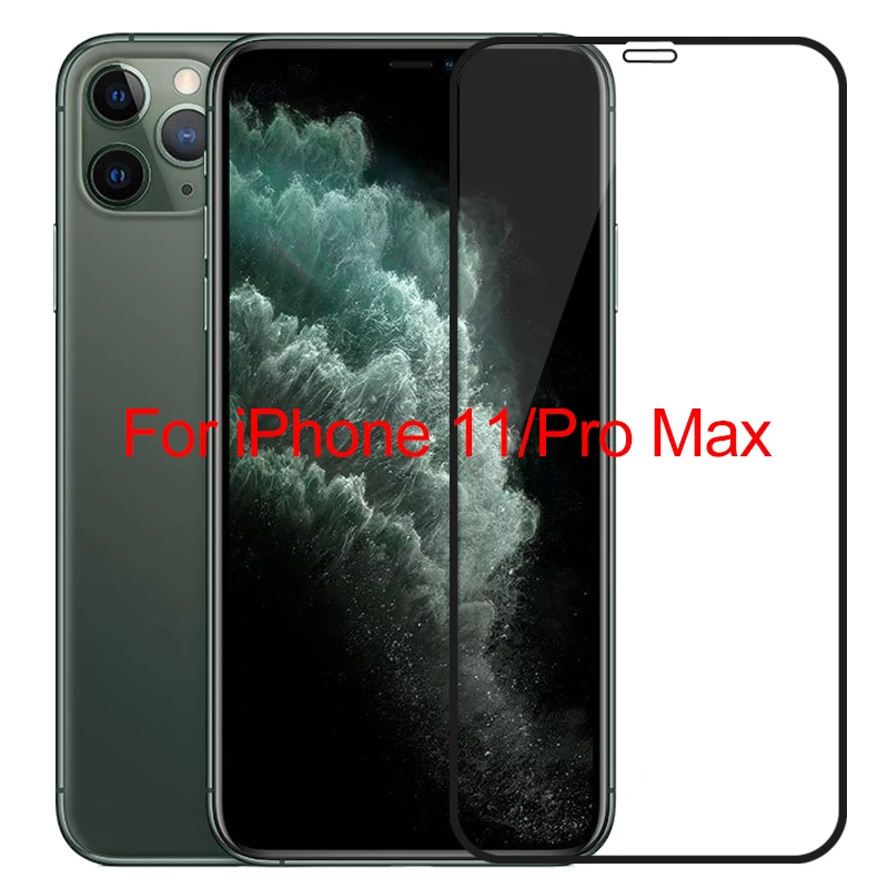 Закаленное стекло для iPhone 11 Pro XS Max Защита экрана для iPhone X стекло на iPhone X XS XR 11 защитное стекло 9D