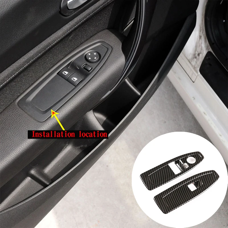 

For 2014-2019 BMW 1 2 Series F20 F21 F22 F45 F46 ABS car glass lift decorative frame cover sticker interior accessories