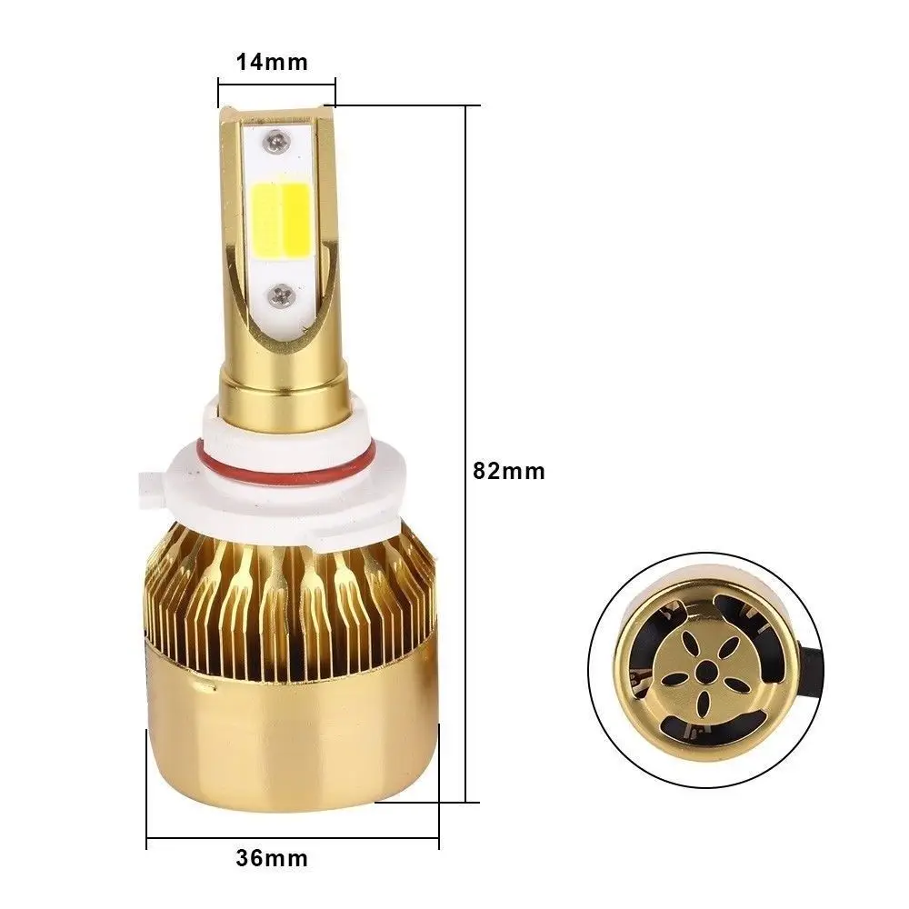 H4 H7 H11 H8 9006 HB4 H1 H3 9005 dual c6 Лампы головного света для автомобилей 72W 9600LM белый желтый светодиод h7 светодиодные противотуманные фары