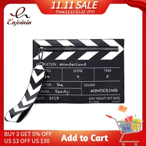 Сумка-конверт женская, из искусственной кожи, Черная