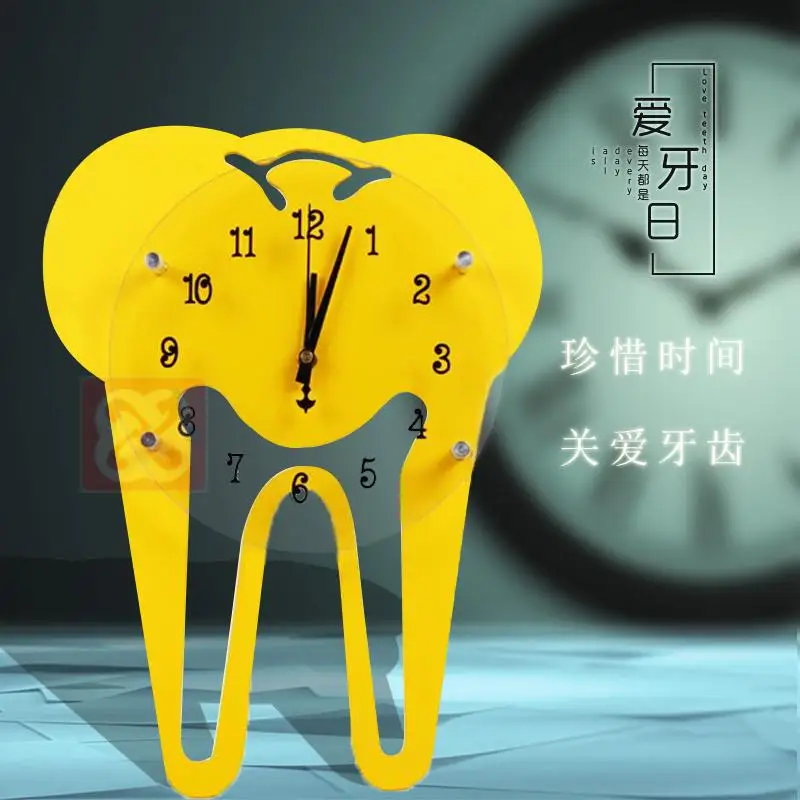 Настенные часы для стоматологической клиники деревянные офисные настенные