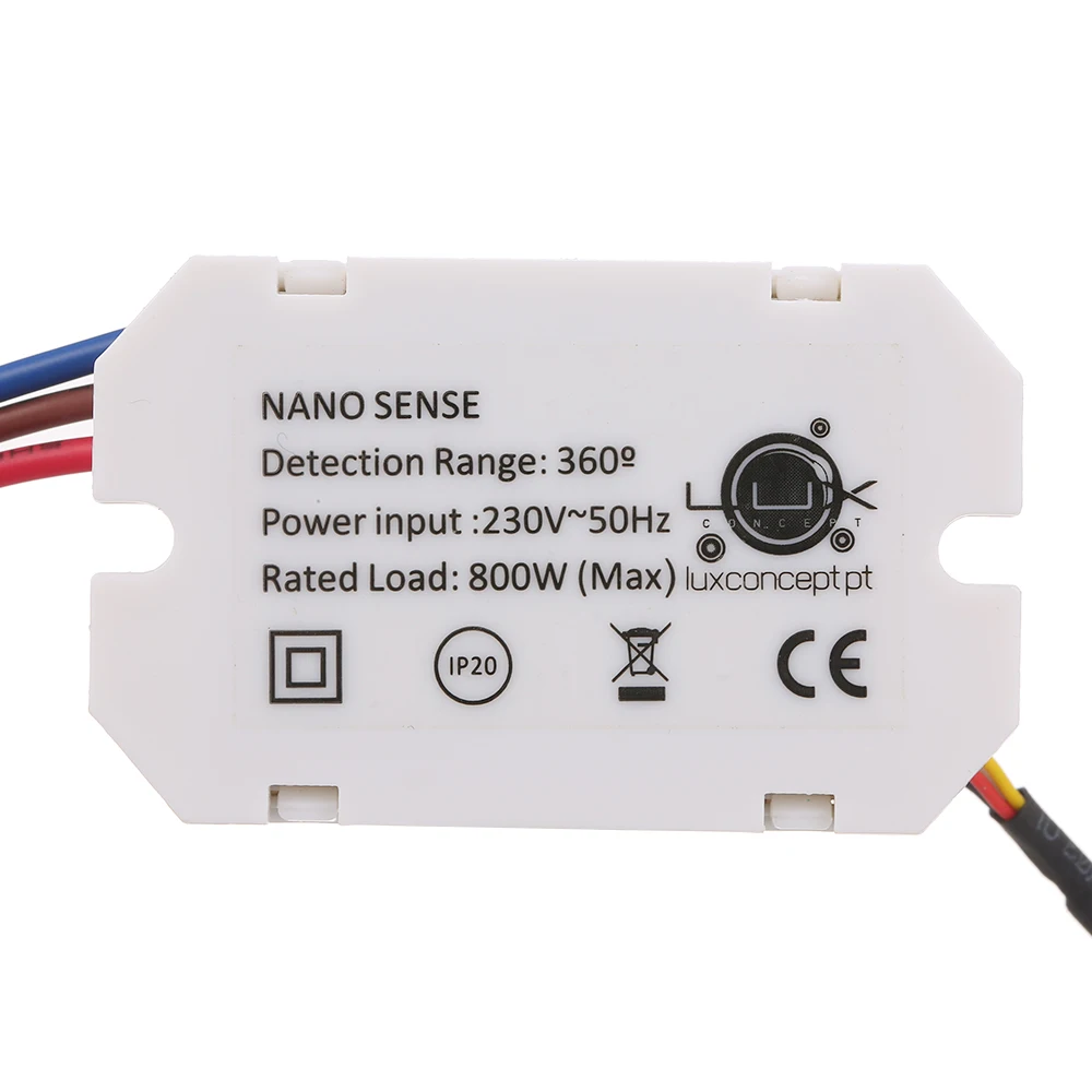 AC 220V Human Body Motion Induction PIR Infrared Sensor Switch Movement Detector Intelligent Automatic Light Time Delay | Безопасность и