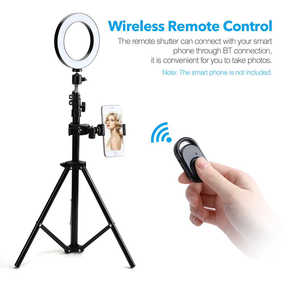 

Светодиодный кольцевой светильник 16 см со штативом 163,5 см, набор для студисветильник освещения, круглая кольцевая лампа для Tik Tok, макияжа, пр...