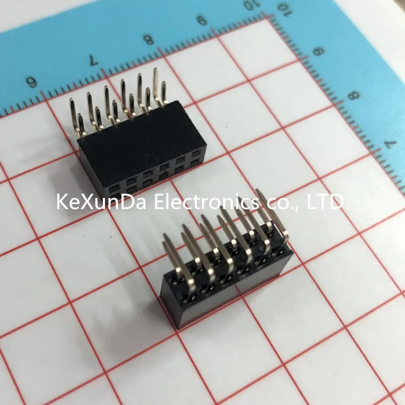 ROHS 100 шт. 2 54 мм 2*4 2X4/5/6/7R W5.0 L12.7 двухрядный штыревой разъем 90 градусов с прямым углом