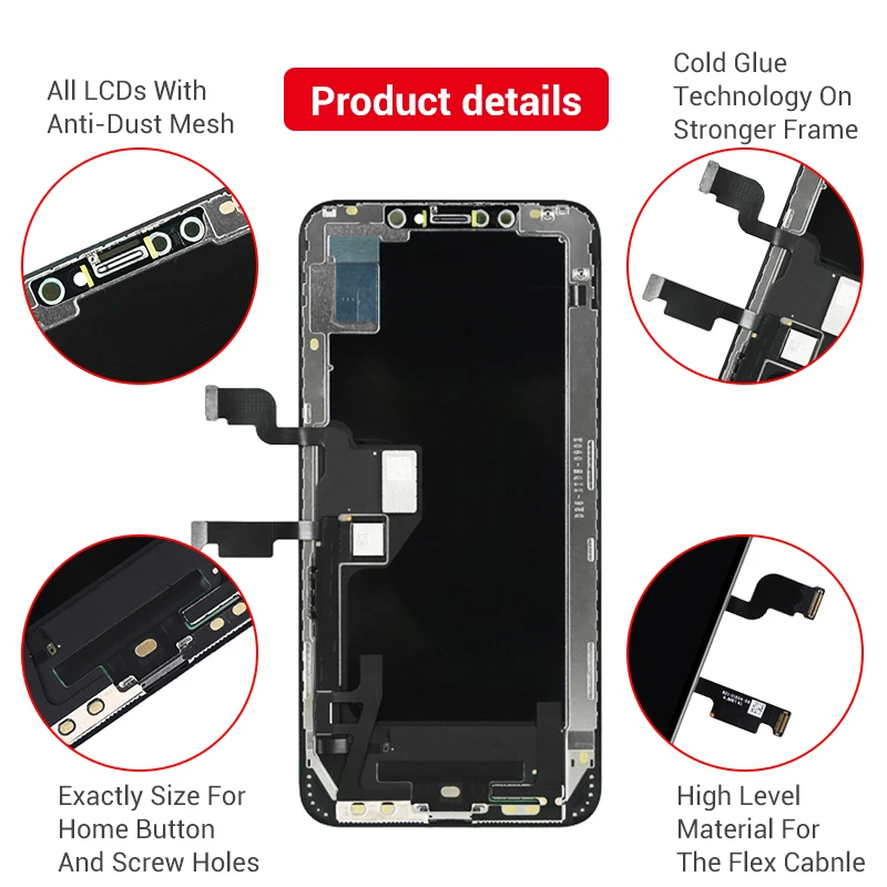 Minipantalla LCD para iPhone 12, 12 Pro Max 12, montaje de digitalizador con Panel t&aacute;ctil 3D, reemplazo, prueba 100% de alta calidad-1