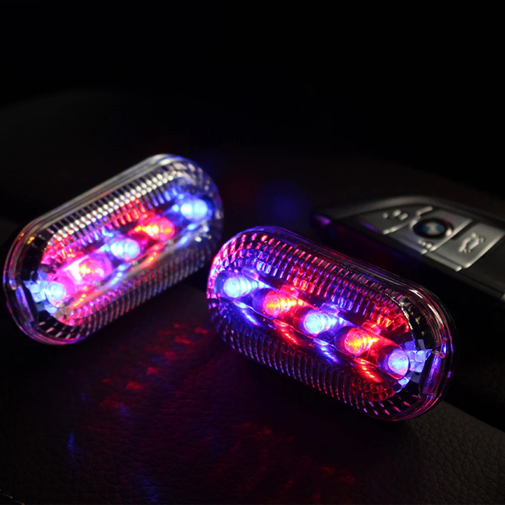 Предупреждение ительный мигающий фонарь красное и синее поверхностное