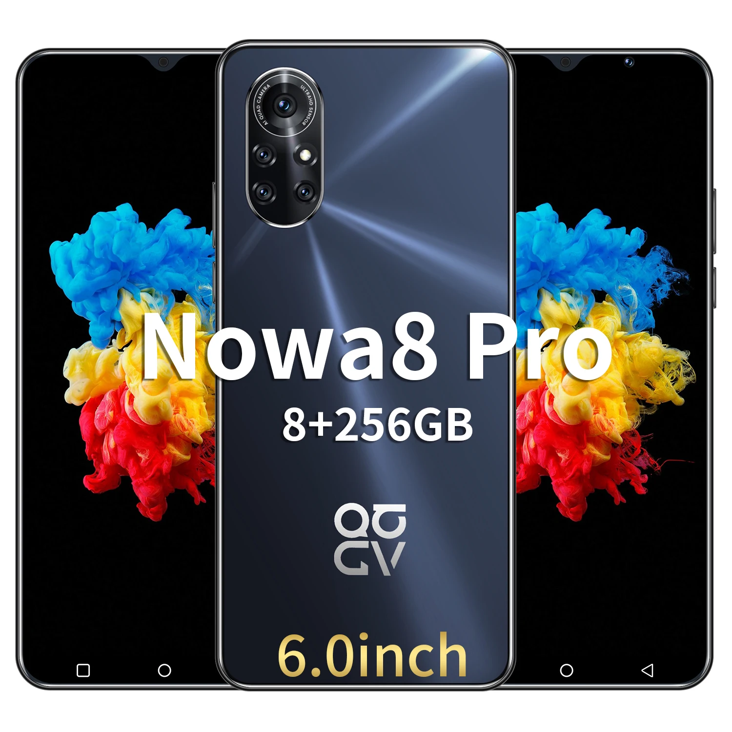 

Global Version 2021 Nowa8 Pro Smartphone 6.0 Inch Full Screen Deca Core 6800mAh 12GB 512GB 4G LTE 5G Network HUAWE Mobile Phone