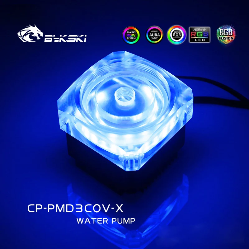 Bykski CP-PMD3COV-X DDC Pump DC12V 15W high-Lift 6 Meters 600L/H Maxmum Speed Max 5000rpm RGB/A-RGB PC water cooling enlarge