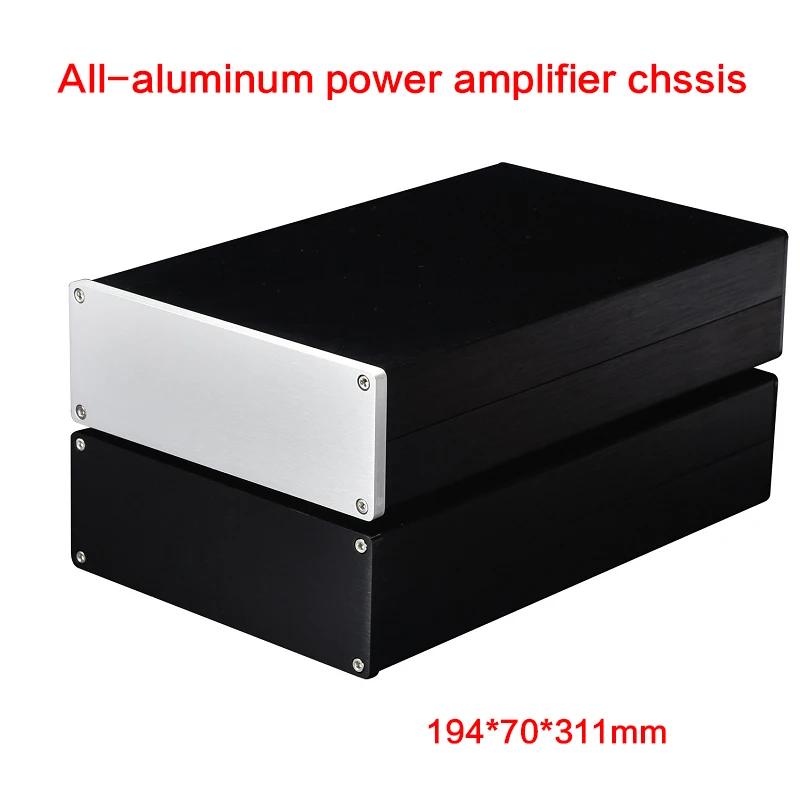 

DIY all-aluminum power amplifier chassis 1907A preamp case amp box amplifier shell Speaker Enclosure 194*70*311mm
