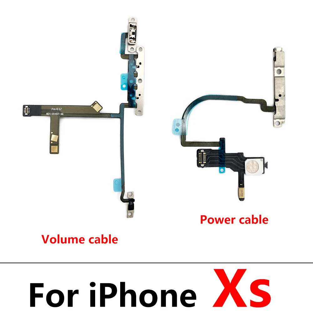 New Power Flex Cable For IPhone 7 8 Plus X XR XS Max Mute & Volume Switch On Off Button Key Replacement Parts images - 6