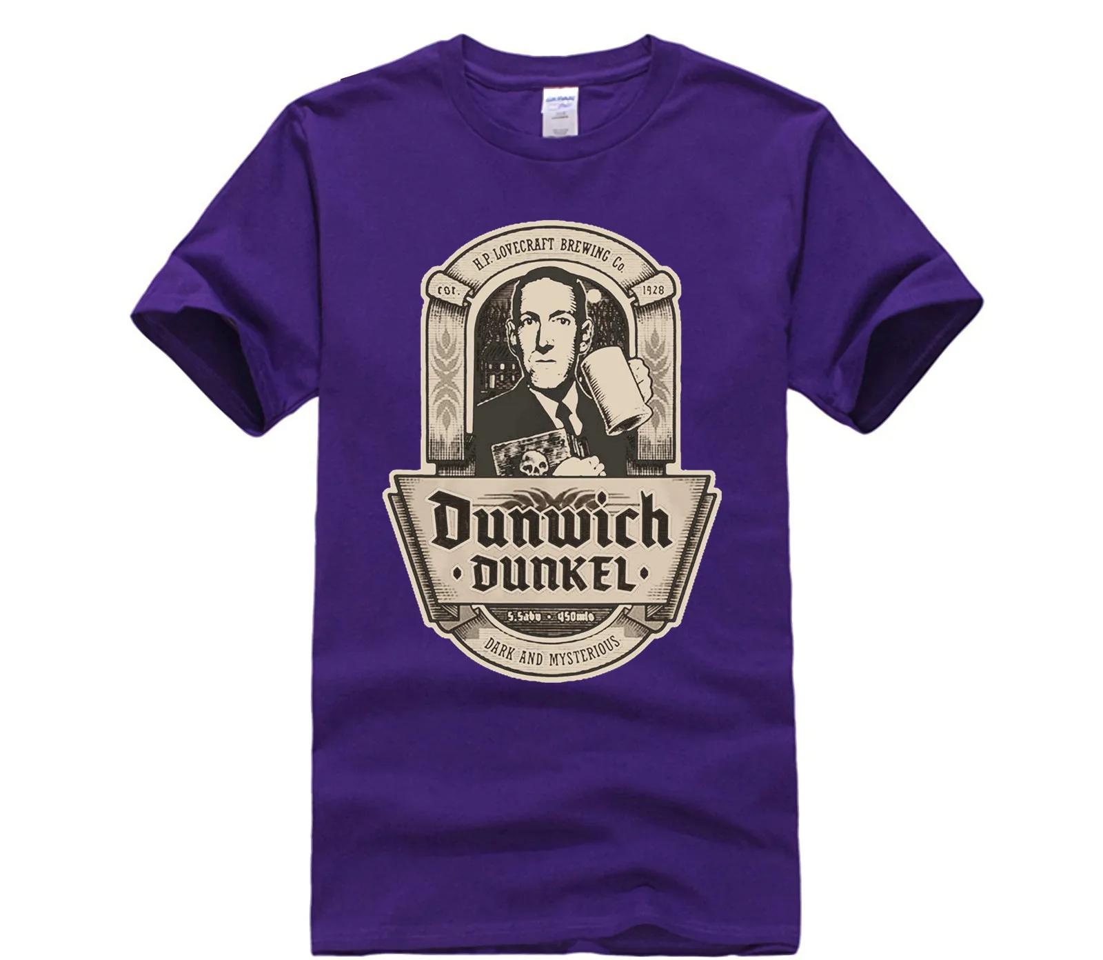 Повседневная футболка брендовая модная мужская с принтом Мужская хлопковая DUNWICH