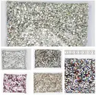 100 грубая SS3 Большая упаковка 50 цветов с плоской задней стороной кристалл AB не горячая фиксация Стразы для украшения ногтей