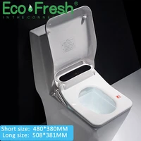 ecofresh smart toilet seat toilet seat bidet electric bidet cover heat seat led light intelligent toilet cover auto