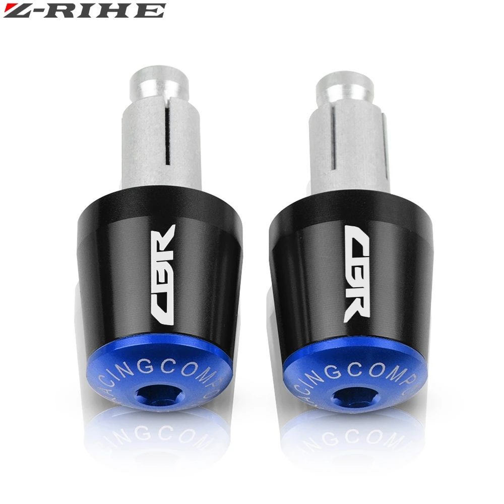 Black Blue Для honda CBR 250 150 600 929 954 RR CBR 650F 600RR CBR 1000RR руль мотоцикла, аксессуары ручной рукоятки «Грипсы» рожки руля Кепки - Цвет: Black Blue