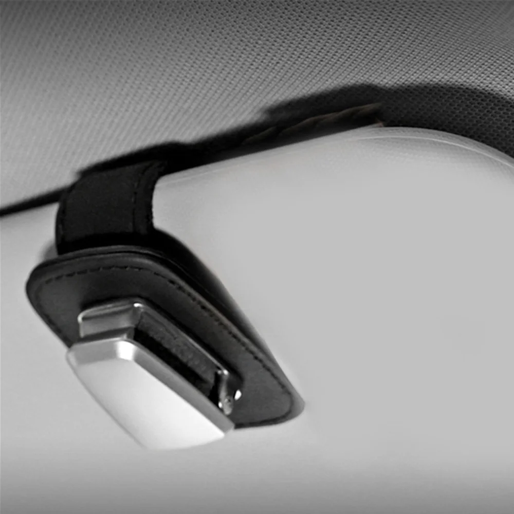 

Car Glasses Clip Auto Black Sun Visor Storage Holder Sunglasses Tickets