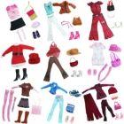 Аксессуары для кукольного платья ручной работы, повседневные брюки, джинсы, футболка, юбка с сумкой, обувь, чулки, Одежда для куклы Барби