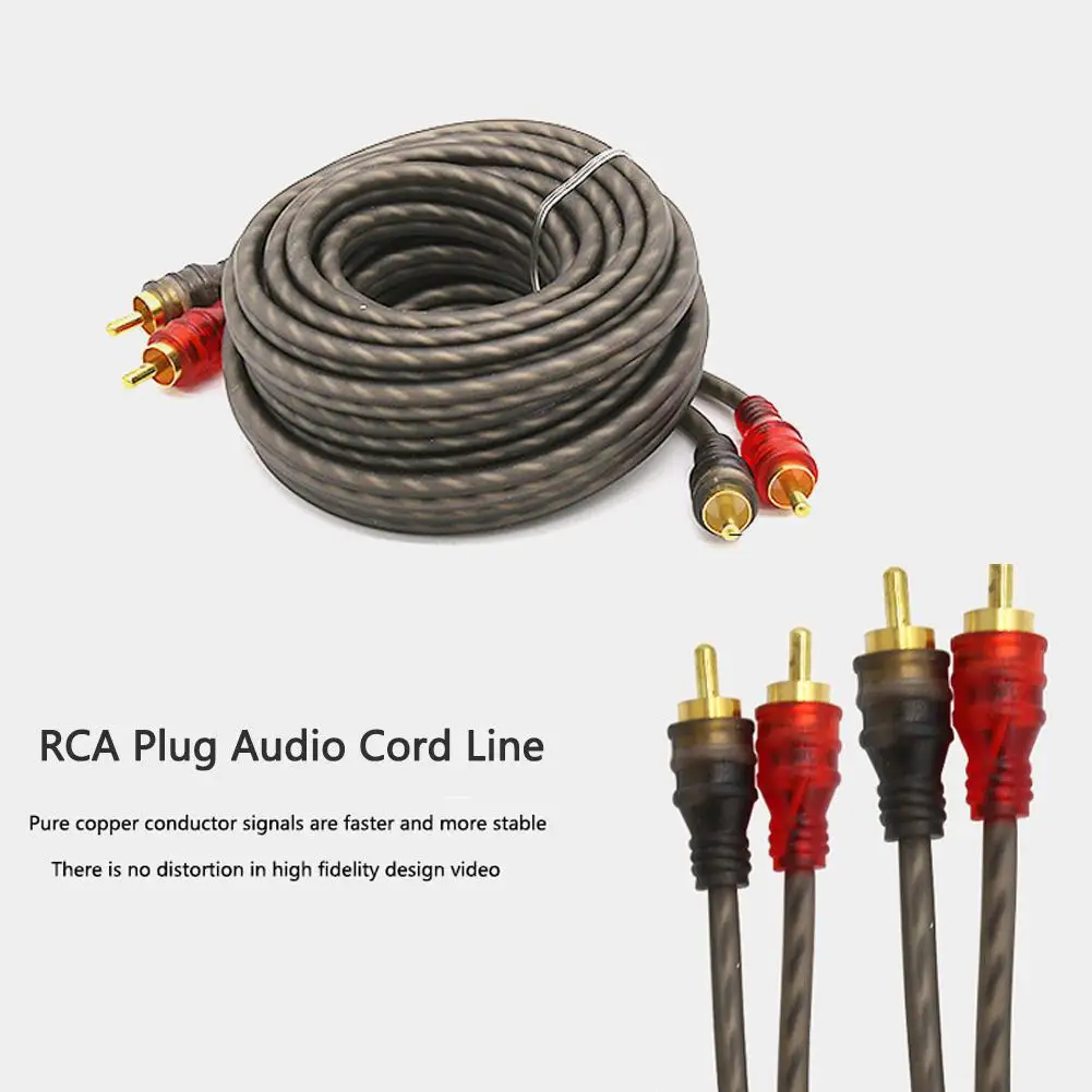 

Pure Copper Audio Cable Audio Cord Power Amplifier PVC Cable For Car Audio System Automobile Accessories Speaker cable