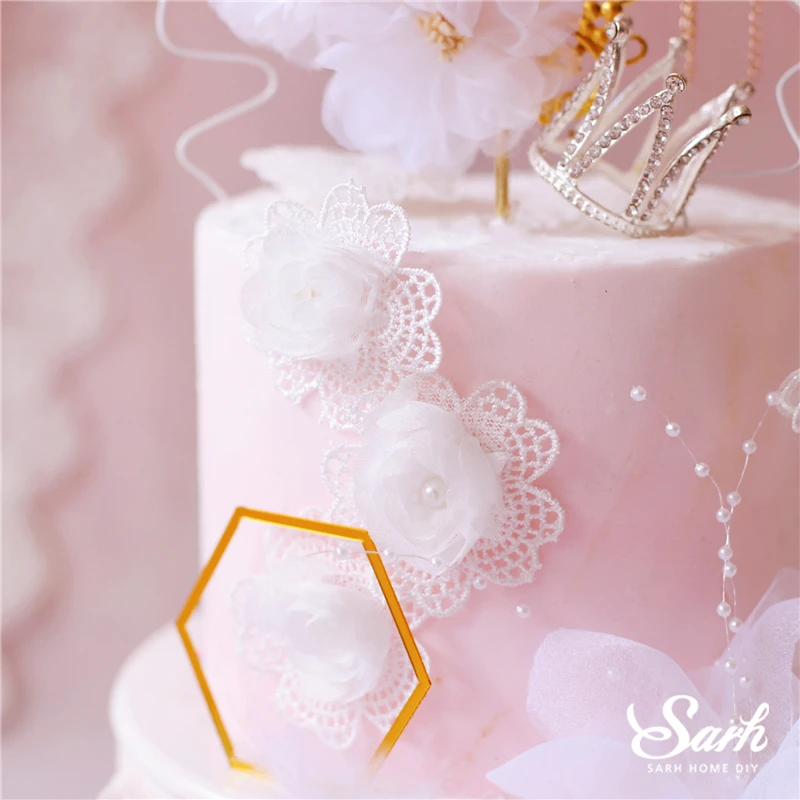 Бабочка пряжа проволока Ловец снов корона Топпер для торта акрил с днем рождения