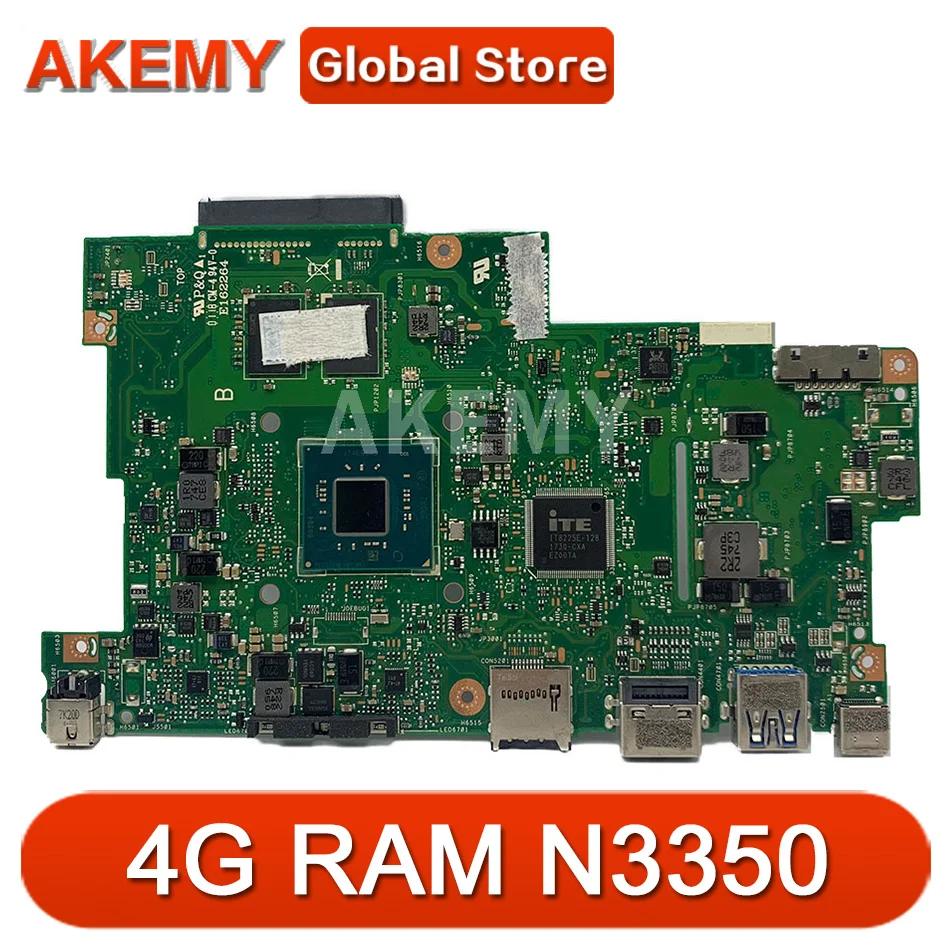 

Материнская плата Akemy 90NB0FC0-R00010 для Asus E203N E203NA E203NAS E203NAH E203M E203MA Laotop материнская плата 4G / N3350 без встроенного SSD