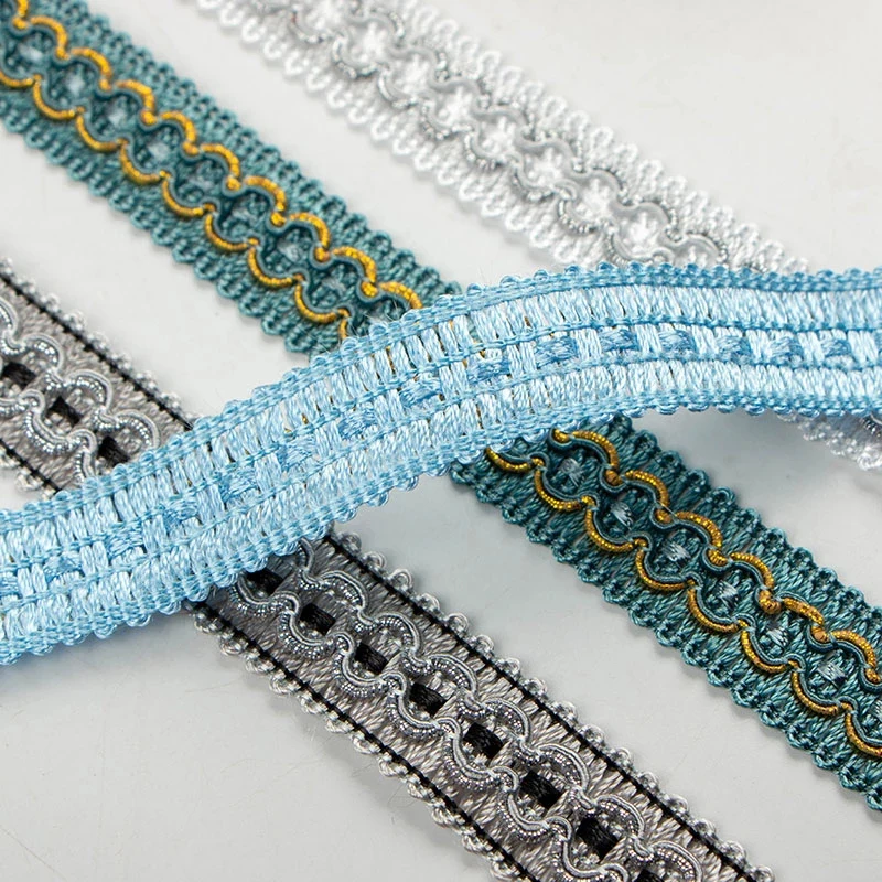 Новейшая кружевная ткань серебристого и золотого цвета 1 м Высококачественная