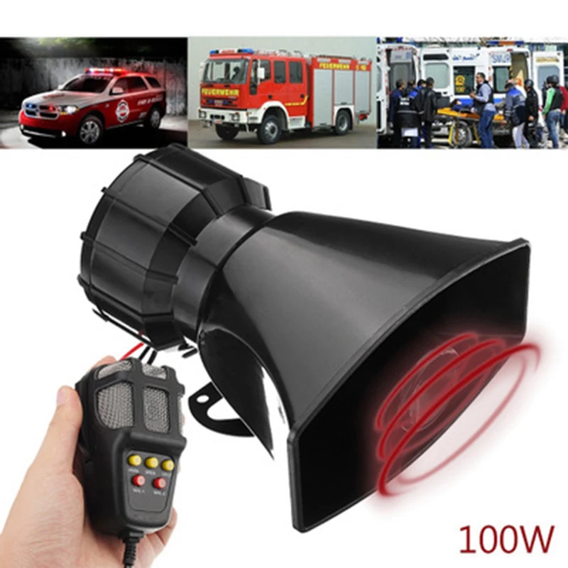 Общий звуковой сигнал 100 Вт для автомобилей и мотоциклов 7 тонов 12 В сигнализация