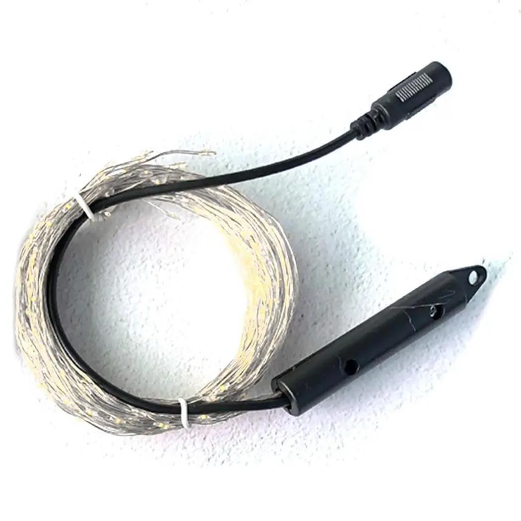 Открытый 200 светодиодный медный провод ветка Рождественская елка 360 градусов